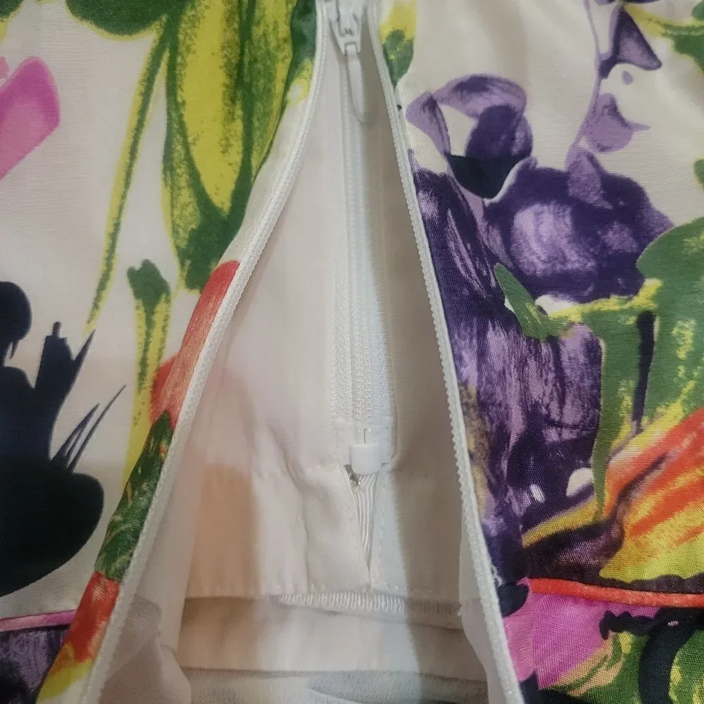 J. Crew Ella Garden‎ Floral Strapless Dress Size 00 NWT